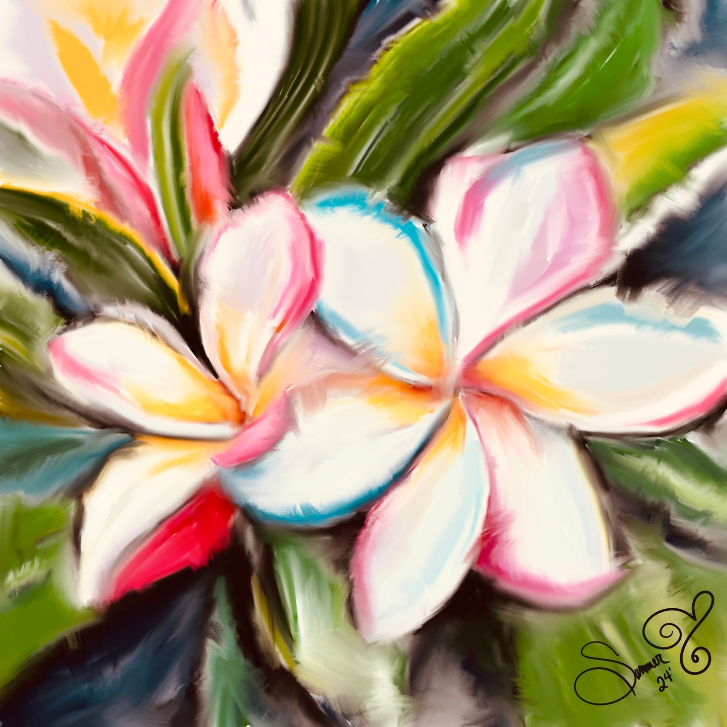 Plumaria Water Color / Art/
