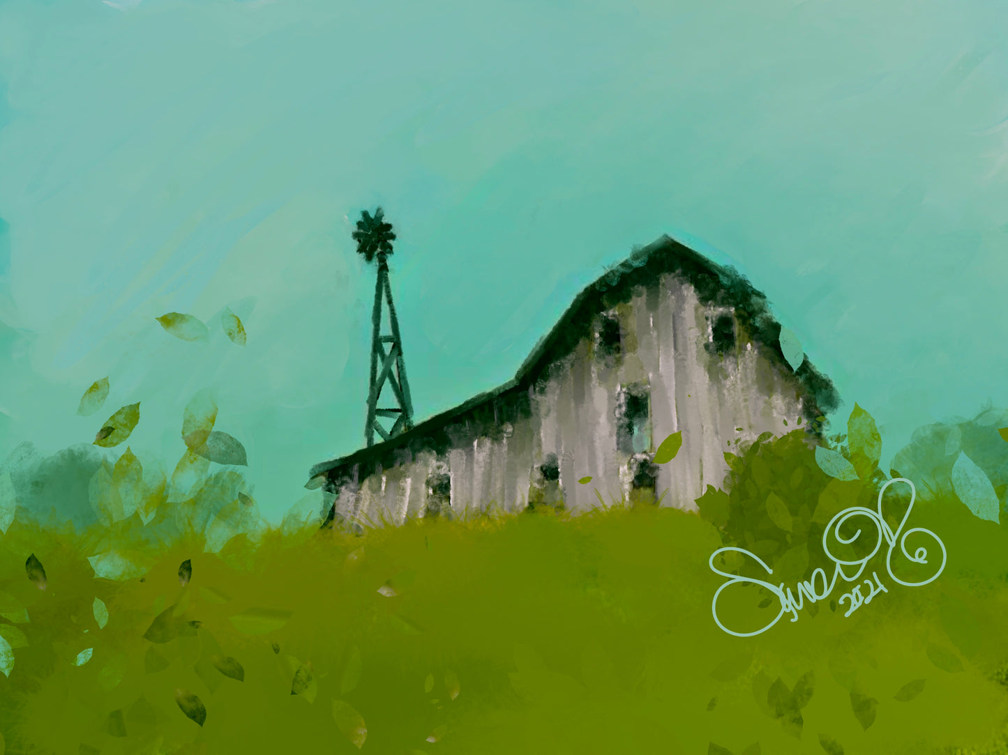 White Hay Barn/ Art