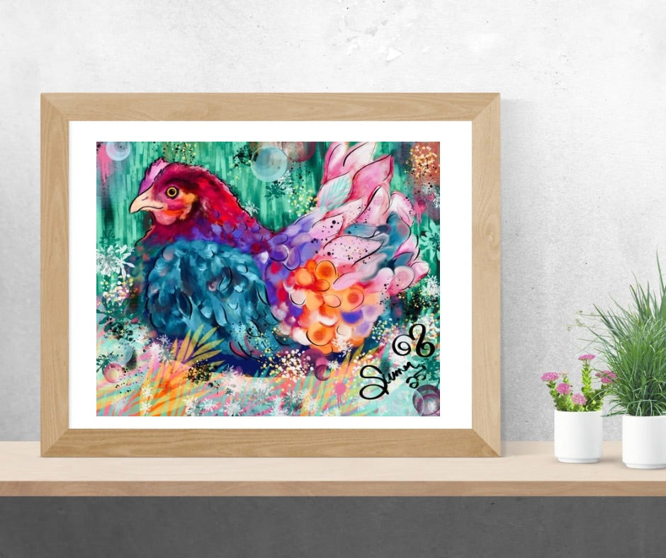 Hope with Feathers/ Art/ original