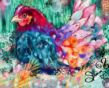 Hope with Feathers/ Art/ original