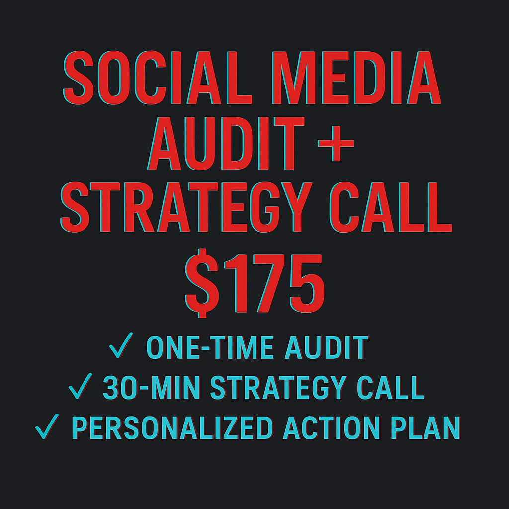 🎬 Add-On 1
/ Social Media Audit + Strategy Call