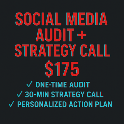 🎬 Add-On 1
/ Social Media Audit + Strategy Call