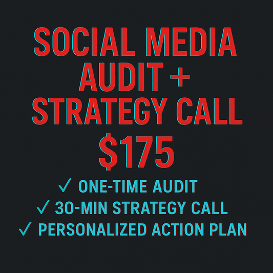 🎬 Add-On 1
/ Social Media Audit + Strategy Call