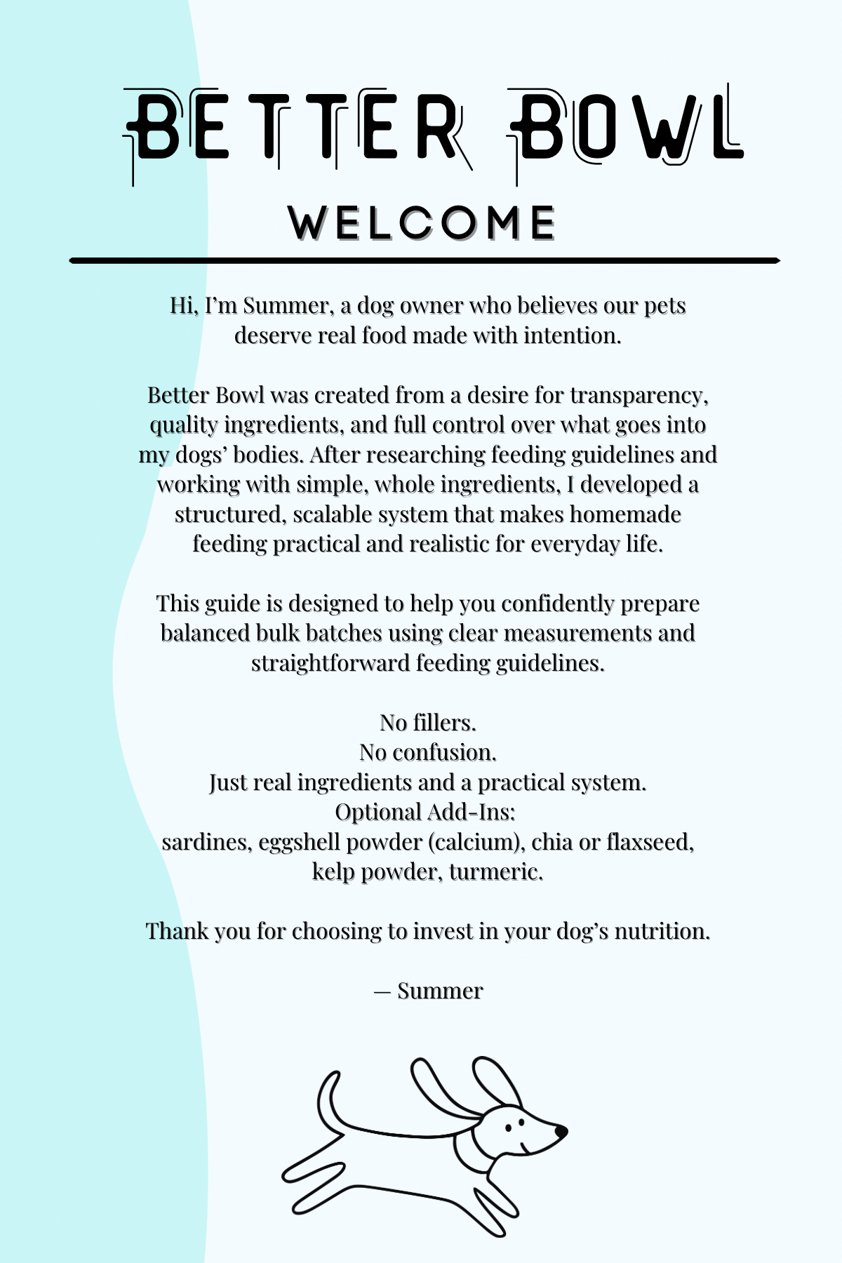 Better Bowl™ Homemade Dog Food Starter Guide